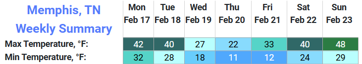 Mem Temp Fcst