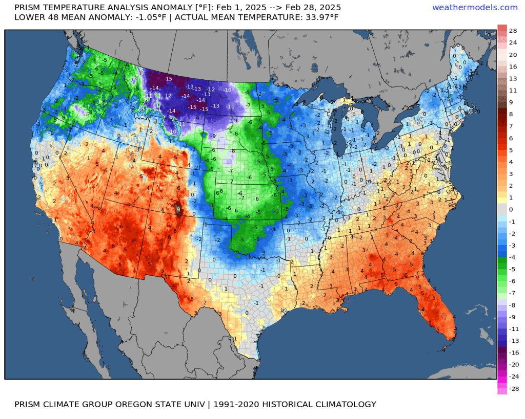 Prism Conus Tavg Anom Feb2025