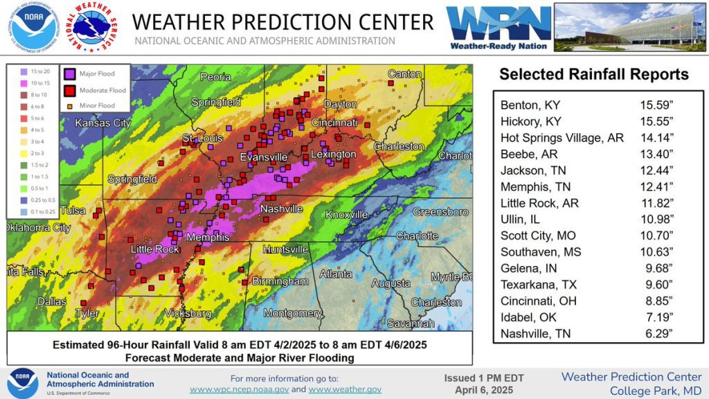 Wpc 96 hour rainfall