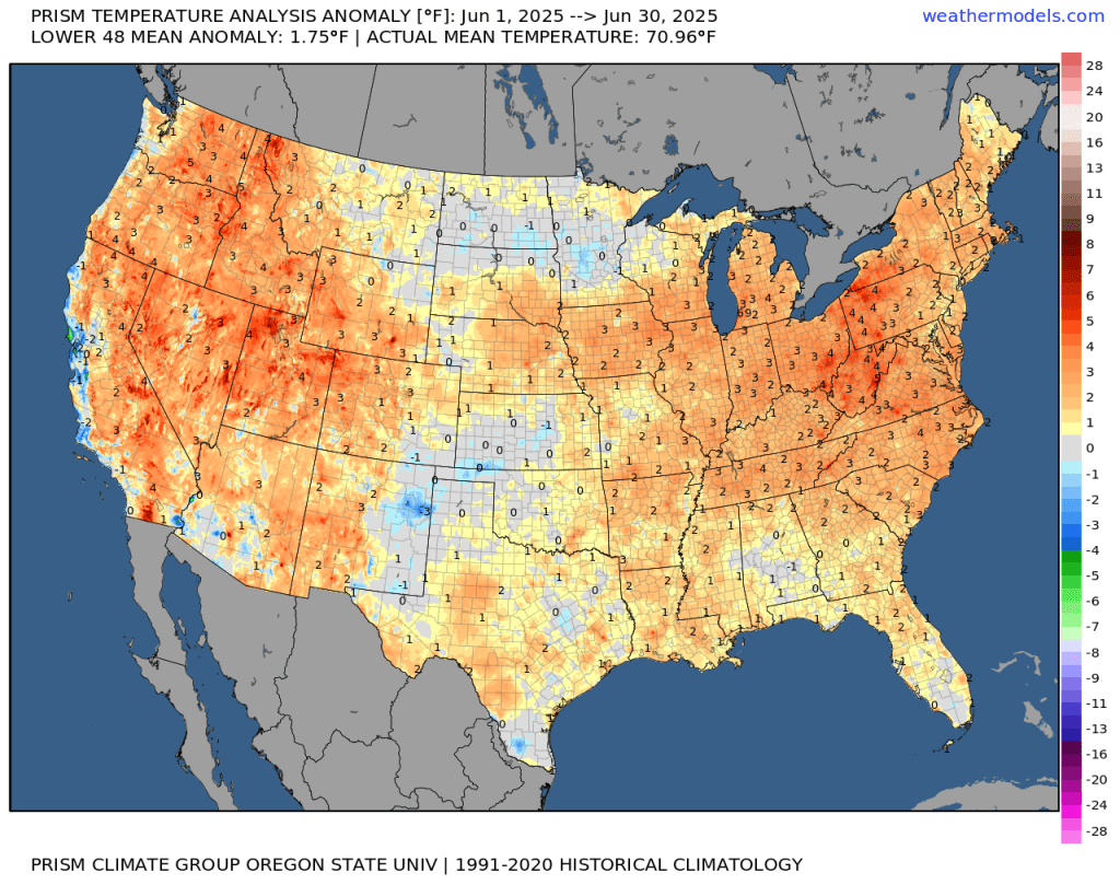 Prism conus tavg anom jun2025