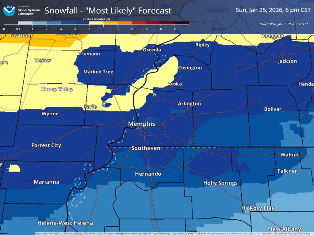 Snow likely